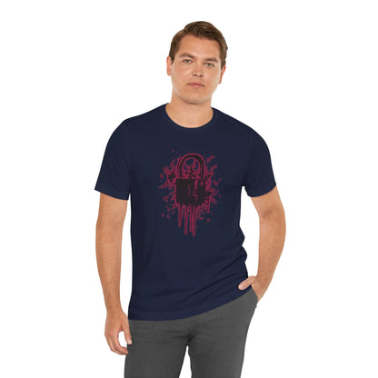 Locked Up Graphic Tee — Dark Splatter Lock Design