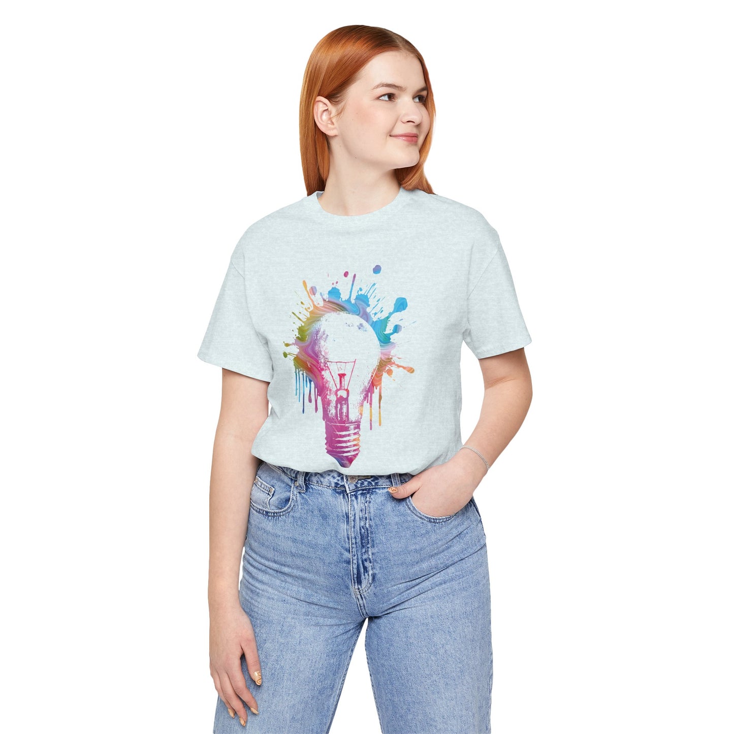 Creative Idea T-Shirt — Colorful Paint Splash Idea Tee