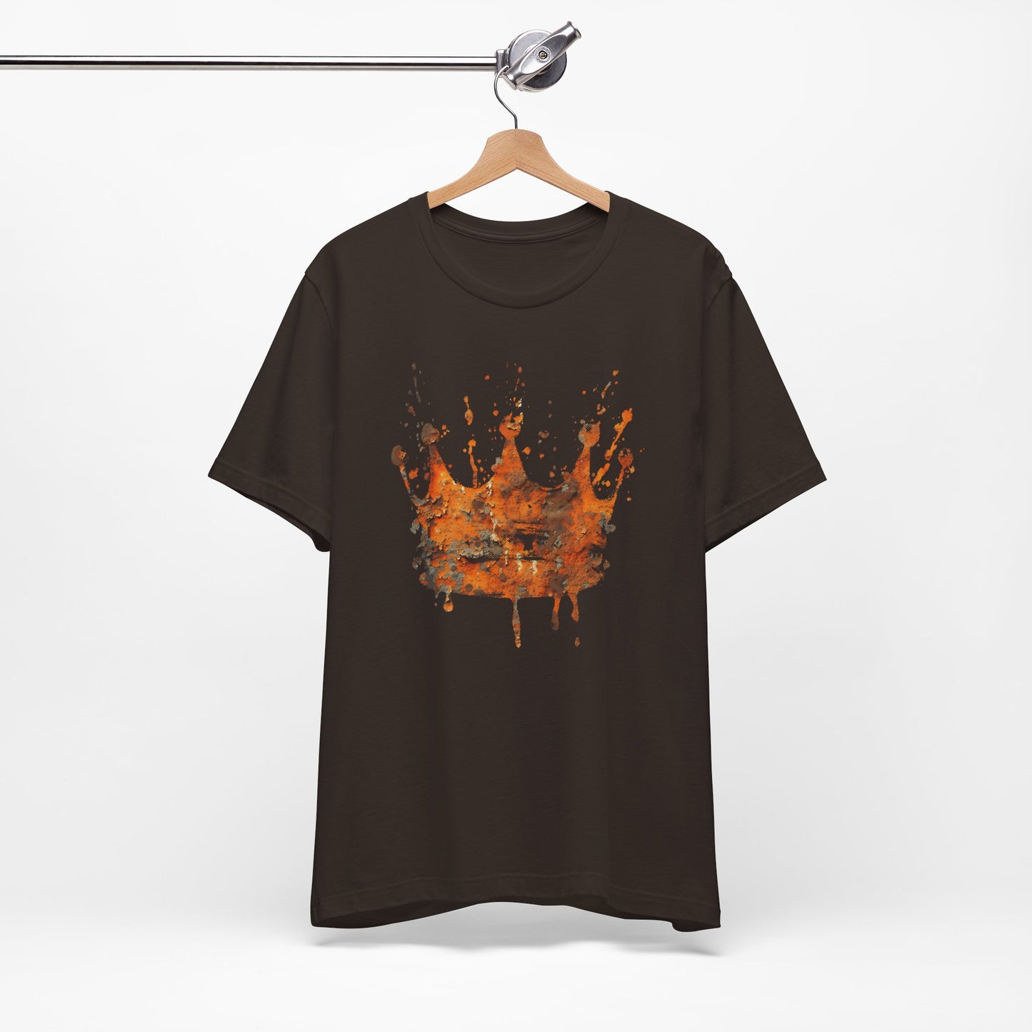 Weathered Kingdom T-Shirt — Watercolor Drip King Crown Graphic Tee