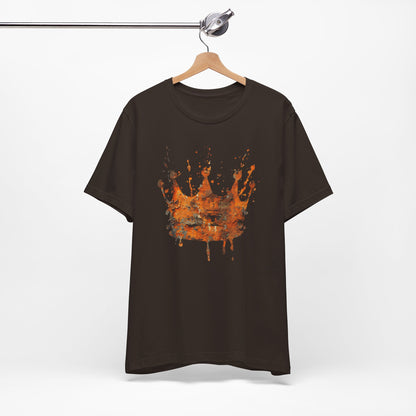 Weathered Kingdom T-Shirt — Watercolor Drip King Crown Graphic Tee