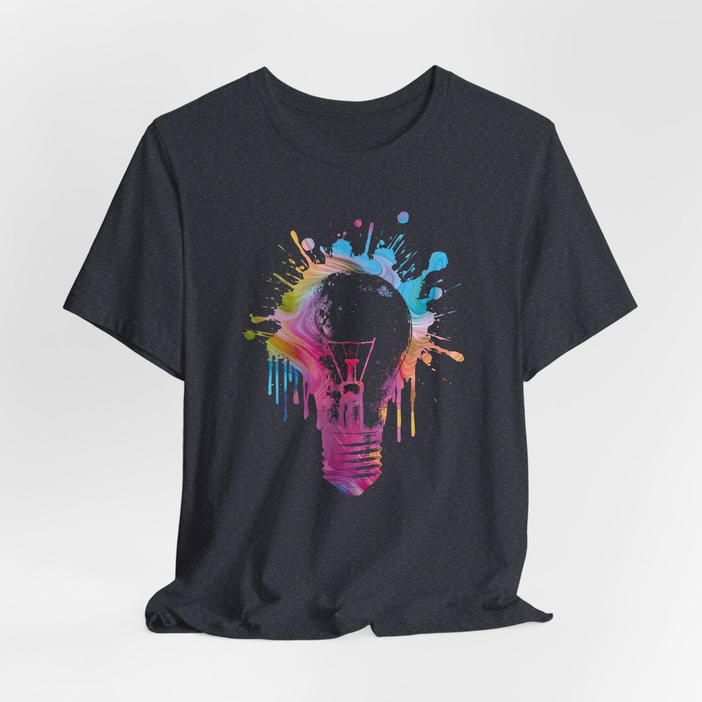 Creative Idea T-Shirt — Colorful Paint Splash Idea Tee