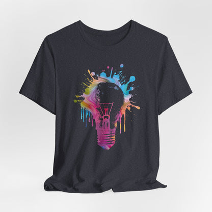 Creative Idea T-Shirt — Colorful Paint Splash Idea Tee