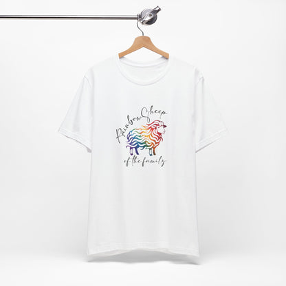 Rainbow Sheep T-Shirt — "Rainbow Sheep of the Family" Cute Pastel Graphic Tee