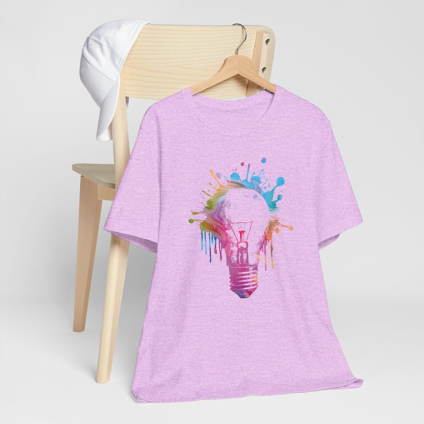 Creative Idea T-Shirt — Colorful Paint Splash Idea Tee