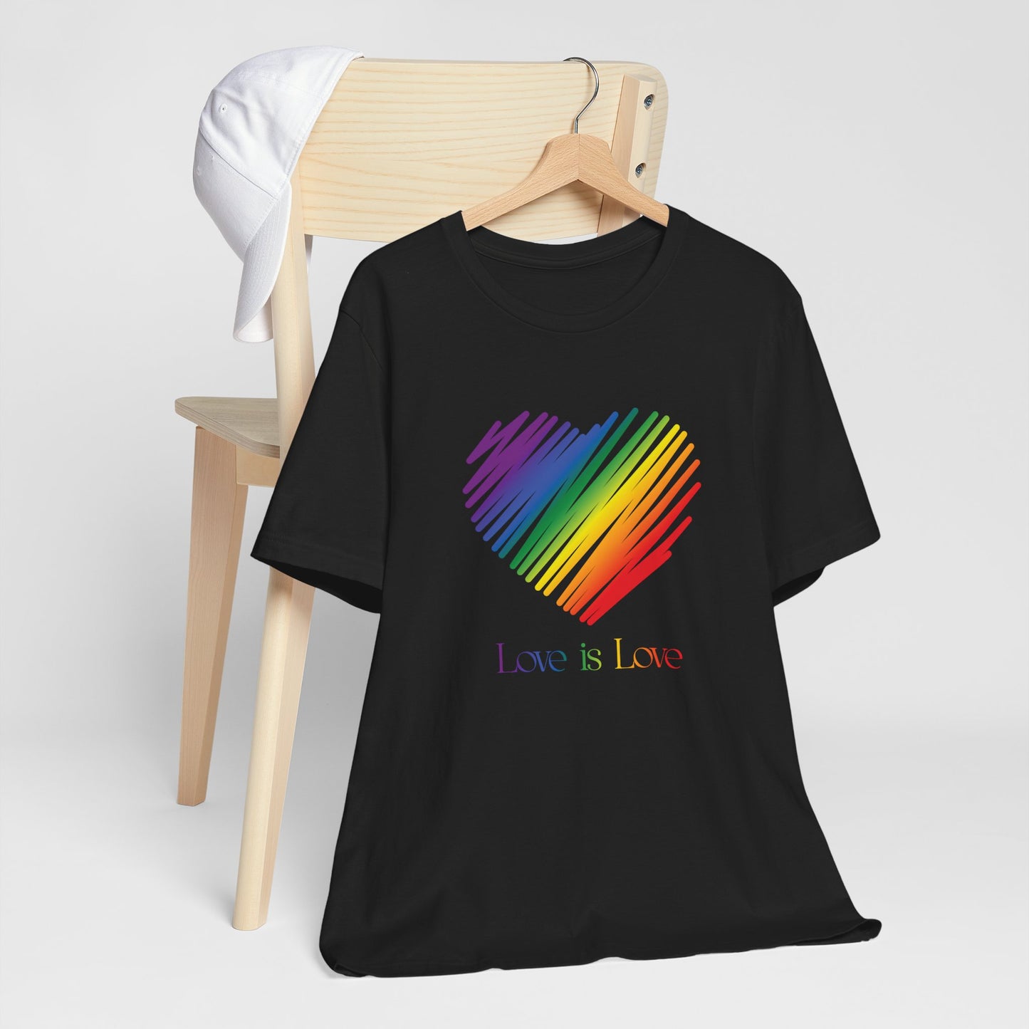 Rainbow Heart Tee — "Love is Love" Pride T-Shirt