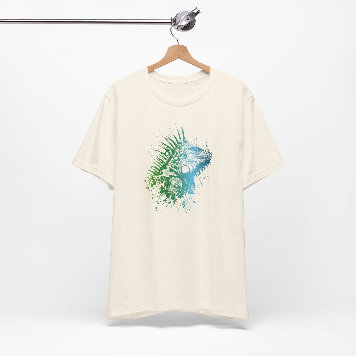 Iguana Splash T‑Shirt — Watercolor Reptile Graphic Tee