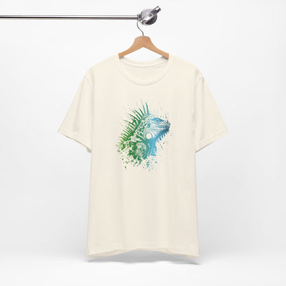 Iguana Splash T‑Shirt — Watercolor Reptile Graphic Tee