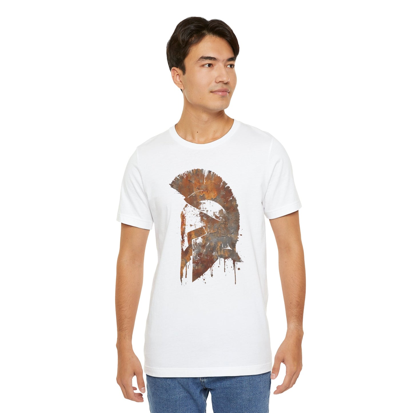 Spartan Helmet T‑Shirt — Rustic Warrior Graphic Tee