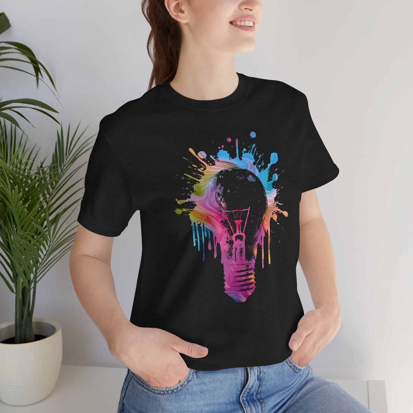 Creative Idea T-Shirt — Colorful Paint Splash Idea Tee