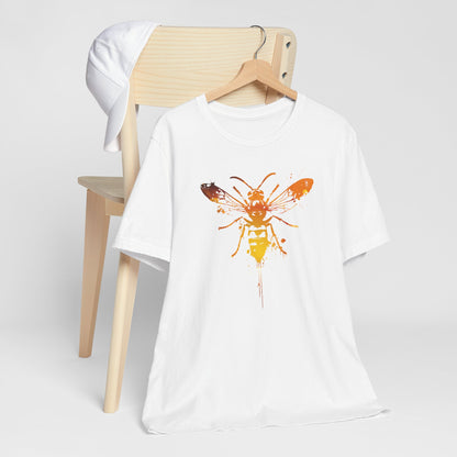 Sting Like a Bee Graphic Tee — Orange Watercolor Bee Shirt