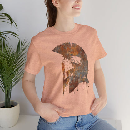 Spartan Helmet T‑Shirt — Rustic Warrior Graphic Tee