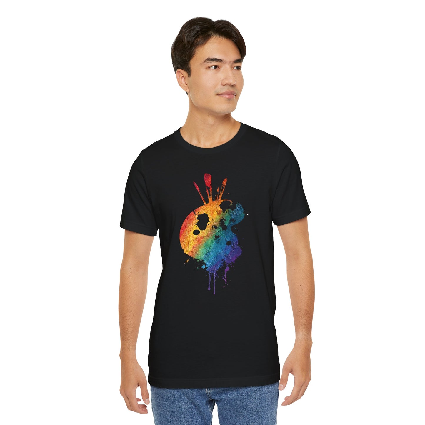Watercolor Paint Palette T-Shirt — Rainbow Artist Tee