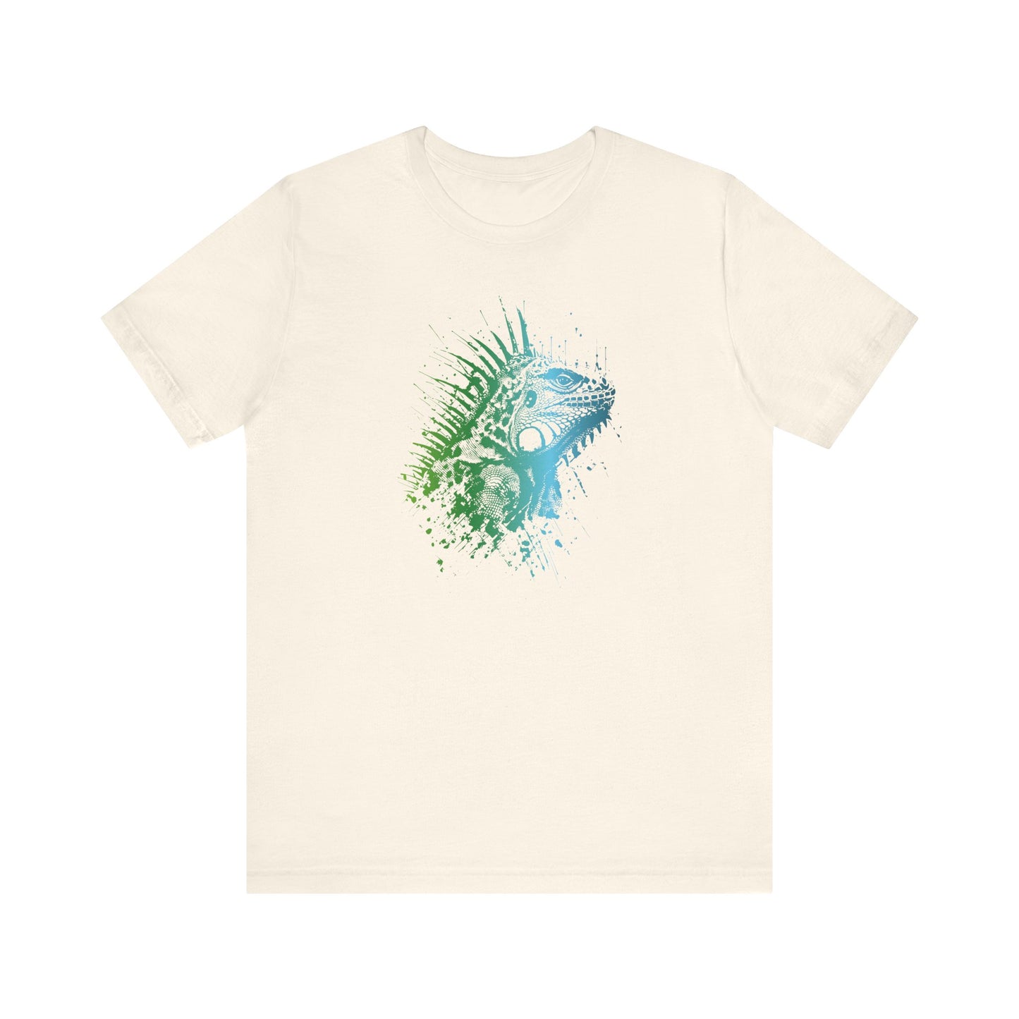 Iguana Splash T‑Shirt — Watercolor Reptile Graphic Tee