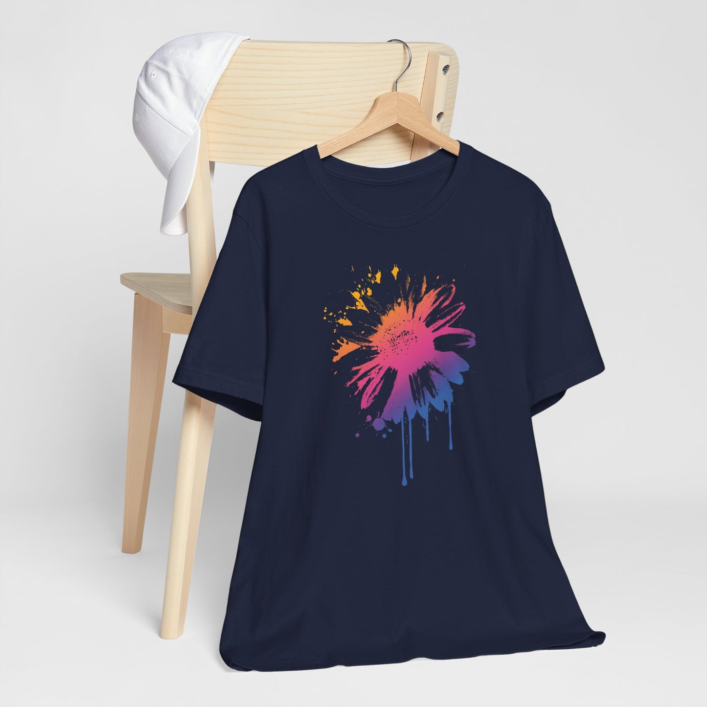 Paint-Splatter Daisy T-Shirt