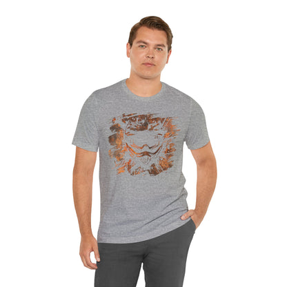 Motorcross Helmet T-Shirt — Distressed Brushstroke Animal Graphic Tee