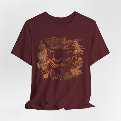 Motorcross Helmet T-Shirt — Distressed Brushstroke Animal Graphic Tee