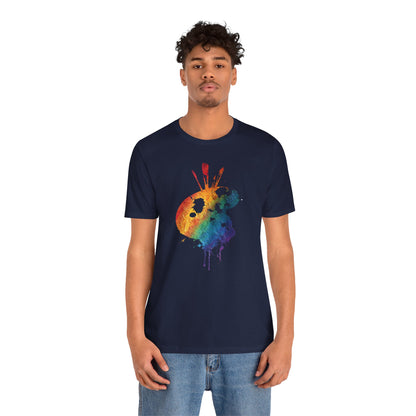 Watercolor Paint Palette T-Shirt — Rainbow Artist Tee