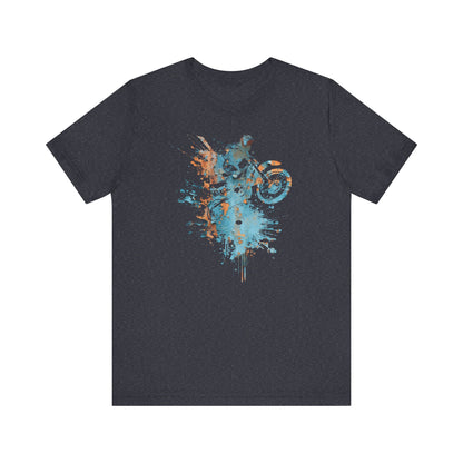 Motocross Splash Graphic Tee — Dirt Bike Rider Art T-Shirt