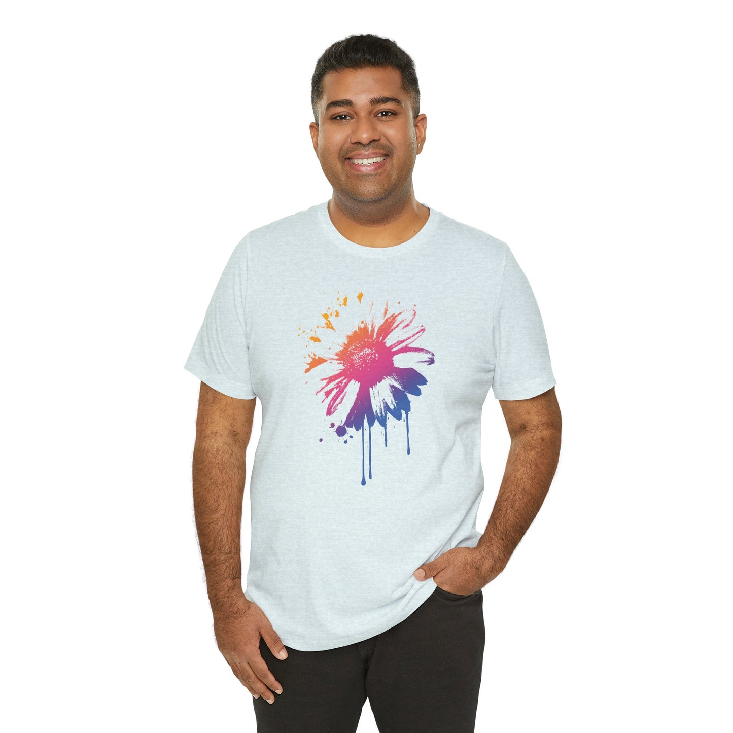 Paint-Splatter Daisy T-Shirt