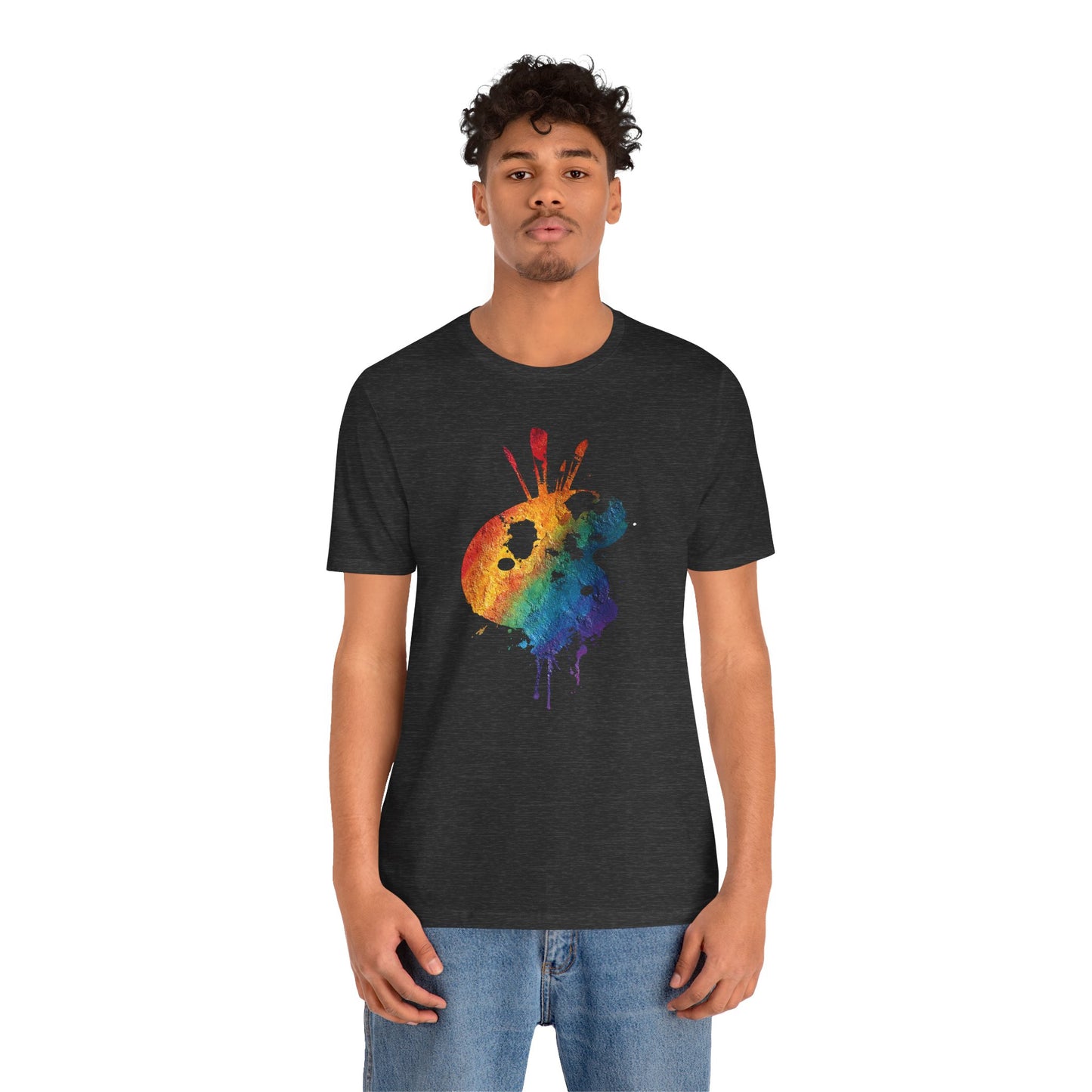 Watercolor Paint Palette T-Shirt — Rainbow Artist Tee