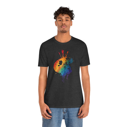 Watercolor Paint Palette T-Shirt — Rainbow Artist Tee