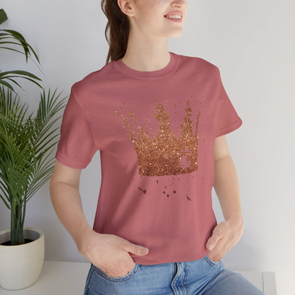 Golden Crown T-Shirt — Vintage Royalty Graphic Tee