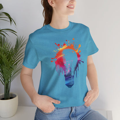 Creative Idea T-Shirt — Colorful Paint Splash Idea Tee