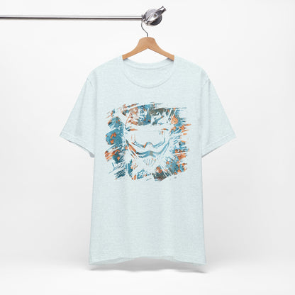 Motorcross Helmet T-Shirt — Distressed Brushstroke Animal Graphic Tee