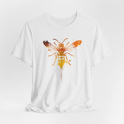 Sting Like a Bee Graphic Tee — Orange Watercolor Bee Shirt