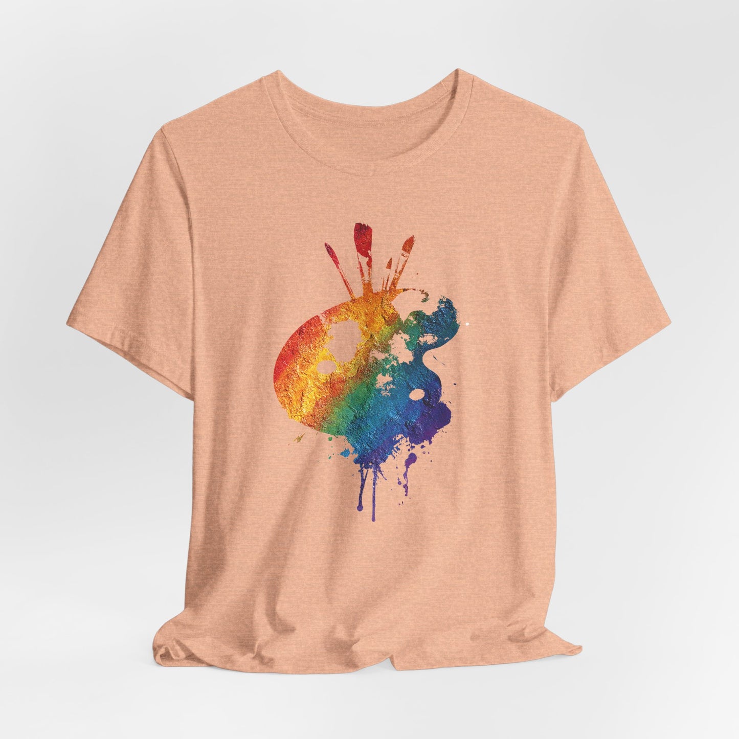 Watercolor Paint Palette T-Shirt — Rainbow Artist Tee