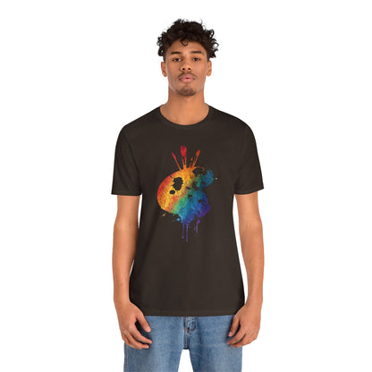 Watercolor Paint Palette T-Shirt — Rainbow Artist Tee