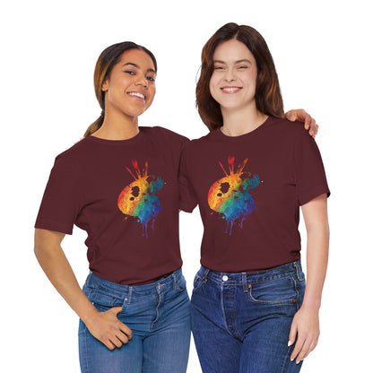 Watercolor Paint Palette T-Shirt — Rainbow Artist Tee