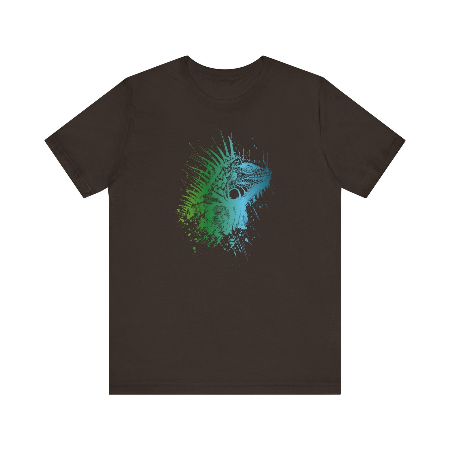 Iguana Splash T‑Shirt — Watercolor Reptile Graphic Tee