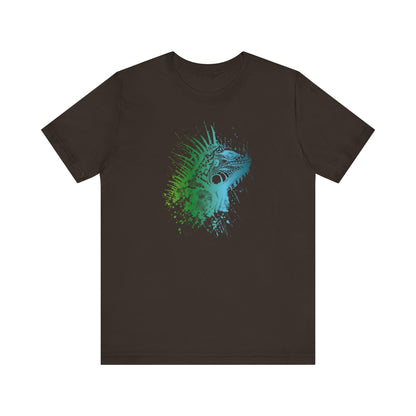 Iguana Splash T‑Shirt — Watercolor Reptile Graphic Tee