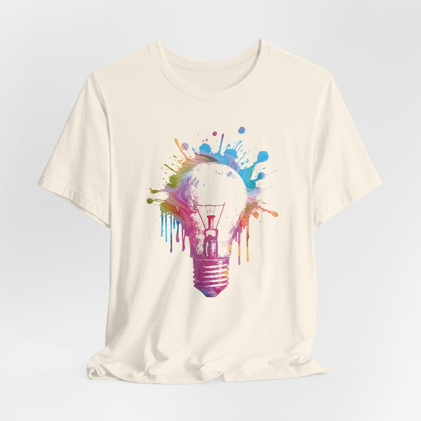 Creative Idea T-Shirt — Colorful Paint Splash Idea Tee
