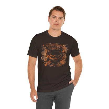 Motorcross Helmet T-Shirt — Distressed Brushstroke Animal Graphic Tee