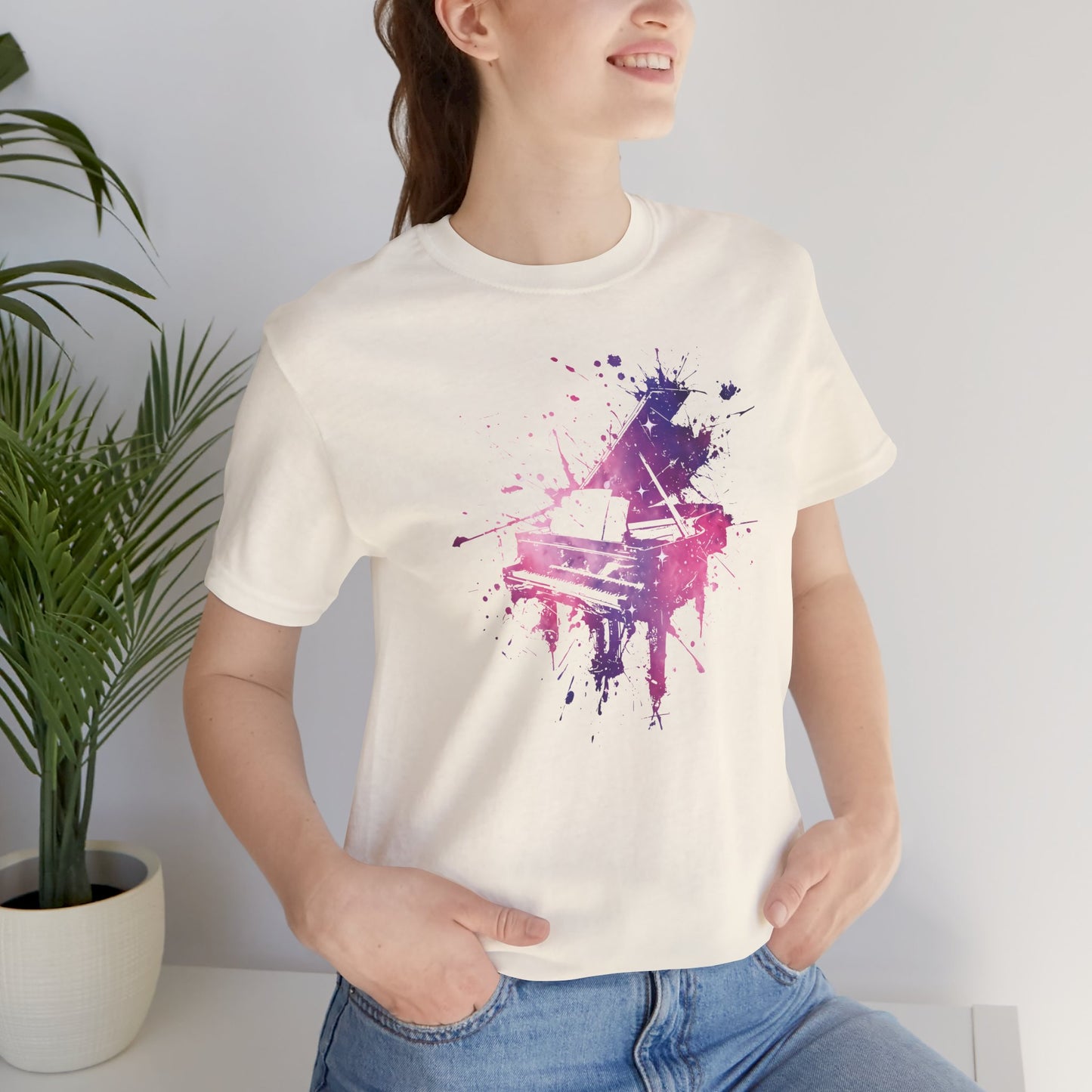 Play me to the Moon T‑Shirt — Colorful Music Lover Tee