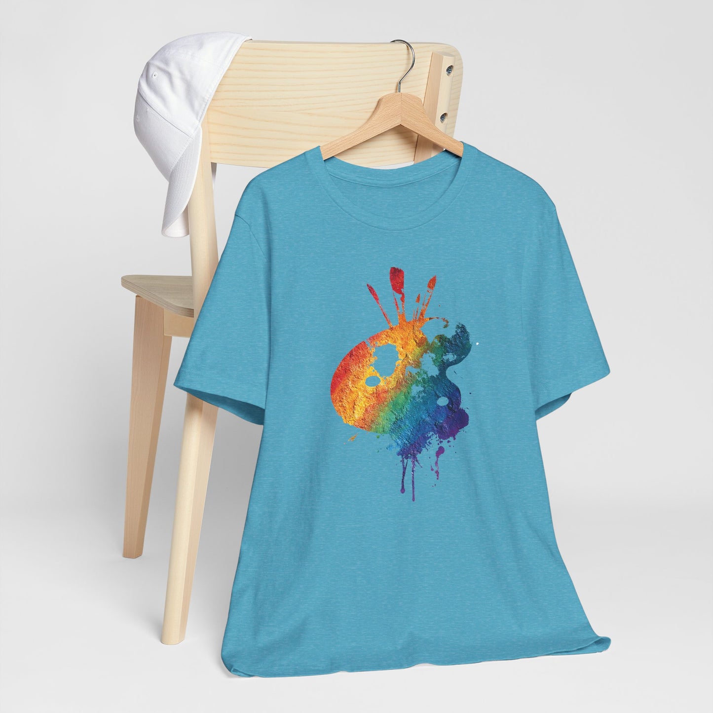 Watercolor Paint Palette T-Shirt — Rainbow Artist Tee