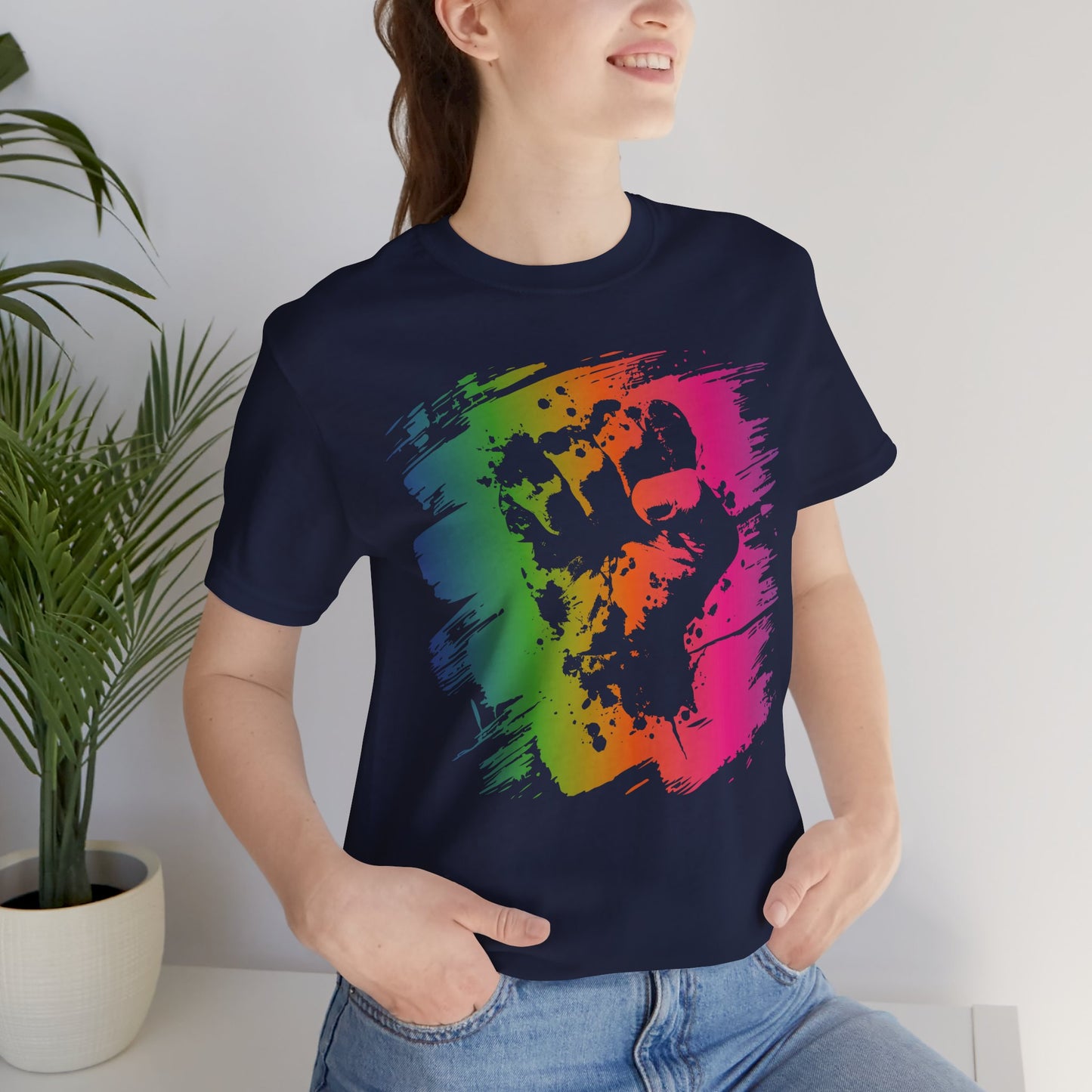 Fight the Power T‑Shirt — Neon Statement Tee