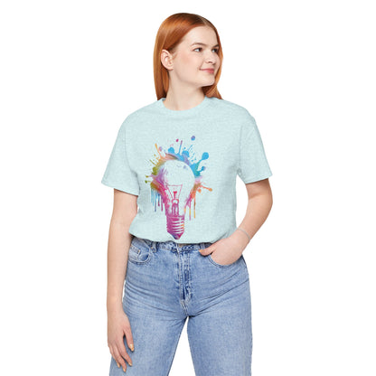 Creative Idea T-Shirt — Colorful Paint Splash Idea Tee