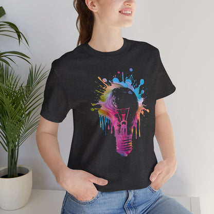 Creative Idea T-Shirt — Colorful Paint Splash Idea Tee