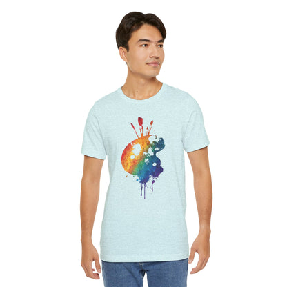 Watercolor Paint Palette T-Shirt — Rainbow Artist Tee