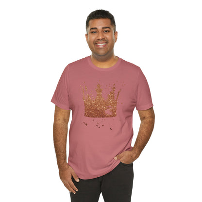 Golden Crown T-Shirt — Vintage Royalty Graphic Tee