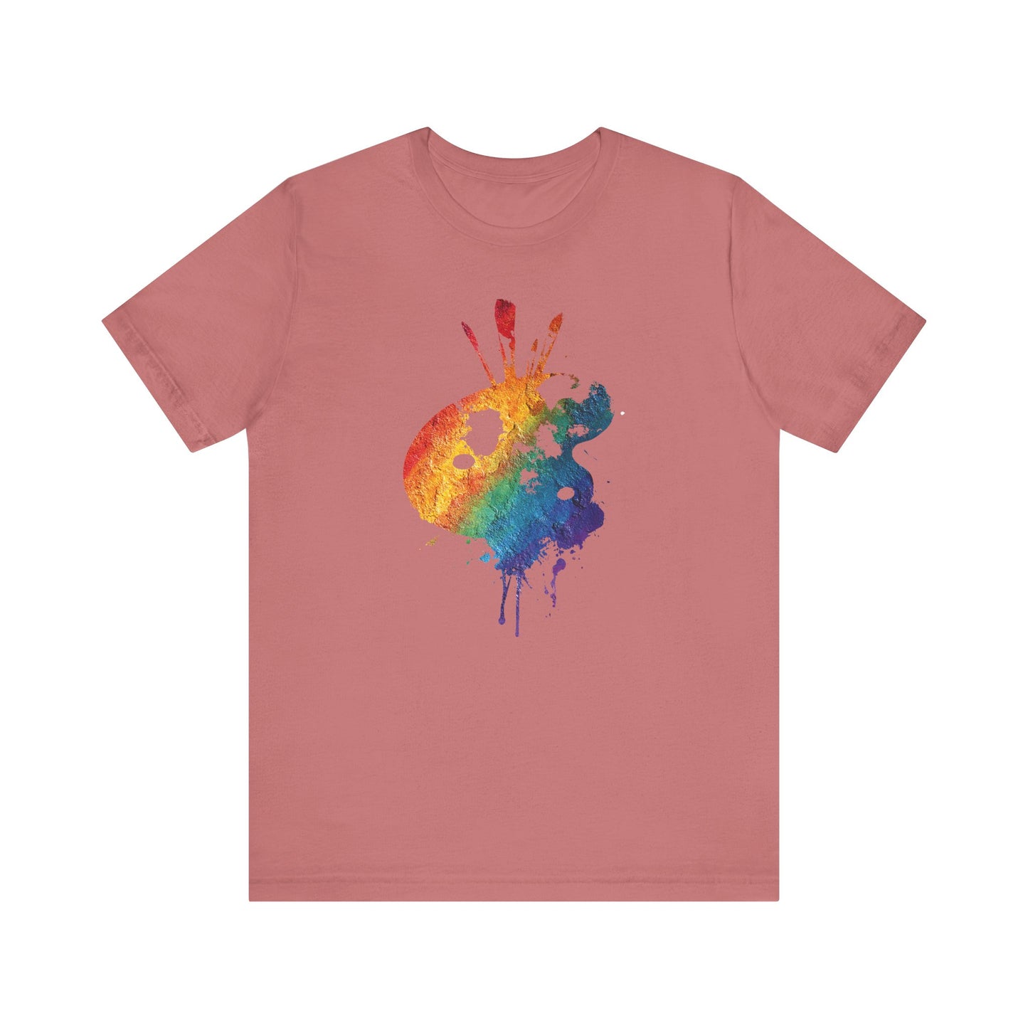 Watercolor Paint Palette T-Shirt — Rainbow Artist Tee
