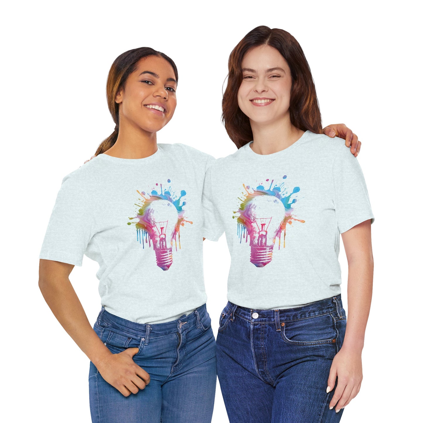 Creative Idea T-Shirt — Colorful Paint Splash Idea Tee