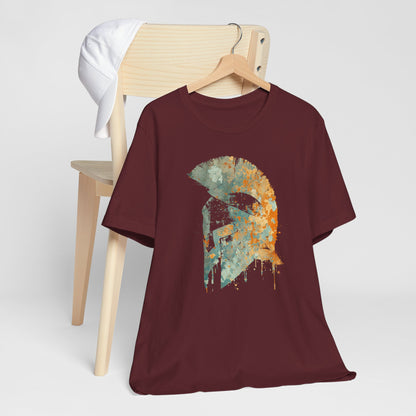 Spartan Helmet T‑Shirt — Rustic Warrior Graphic Tee