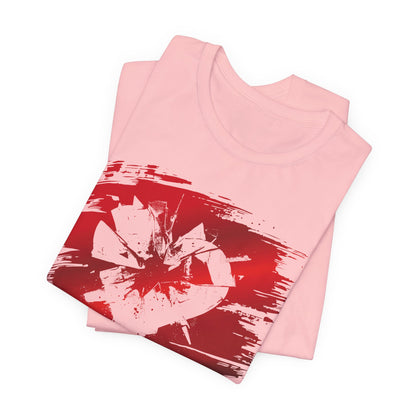 Broken Heart Brushstroke Tee — Distressed Red Heart Graphic Shirt