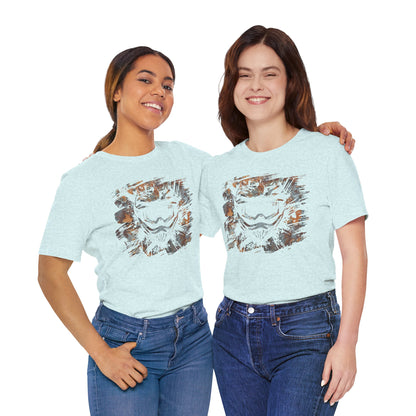Motorcross Helmet T-Shirt — Distressed Brushstroke Animal Graphic Tee