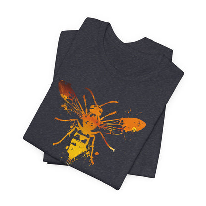 Sting Like a Bee Graphic Tee — Orange Watercolor Bee Shirt