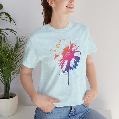 Paint-Splatter Daisy T-Shirt